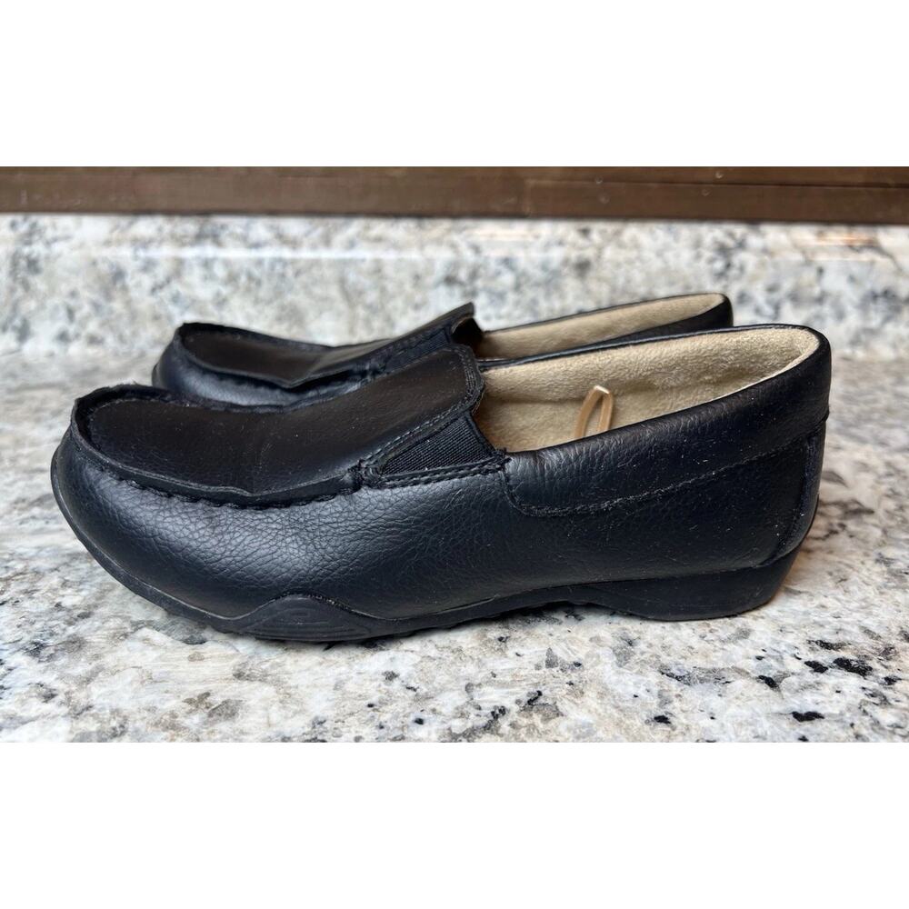 Childrens Place Boys Dress Shoes Loafers Size K 1 Black Leather Church